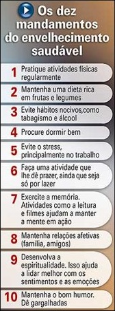 10 mandamentos do envelhecimento