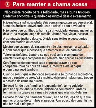 Para manter a chama acesa